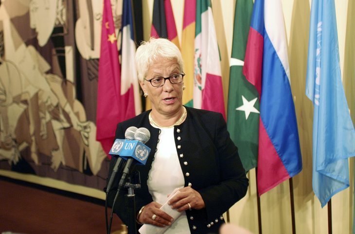 Carla Del Ponte blasts impunity in farewell speech