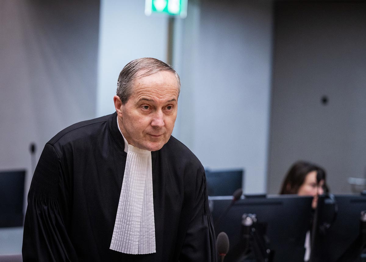 Geert-Jan Alexander Knoops (Ngaïssona's lawyer) before the International Criminal Court (ICC)