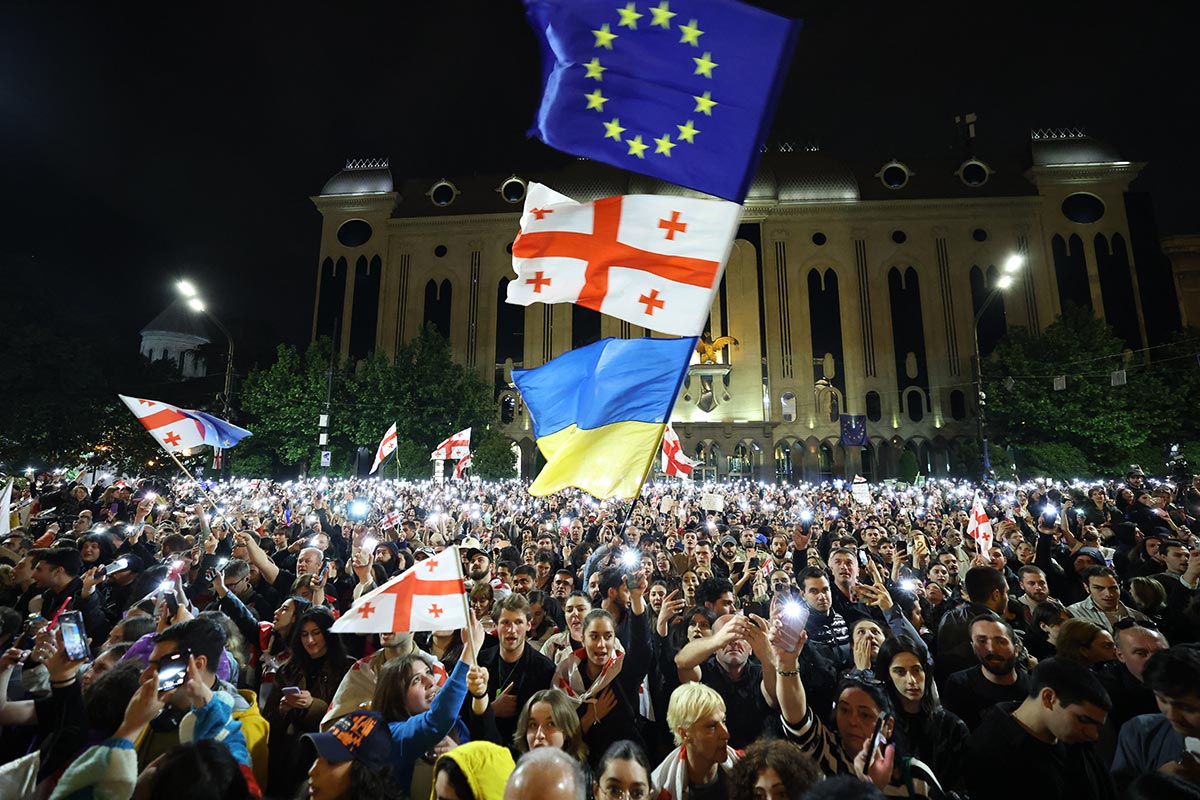 Demonstration in Georgia against 