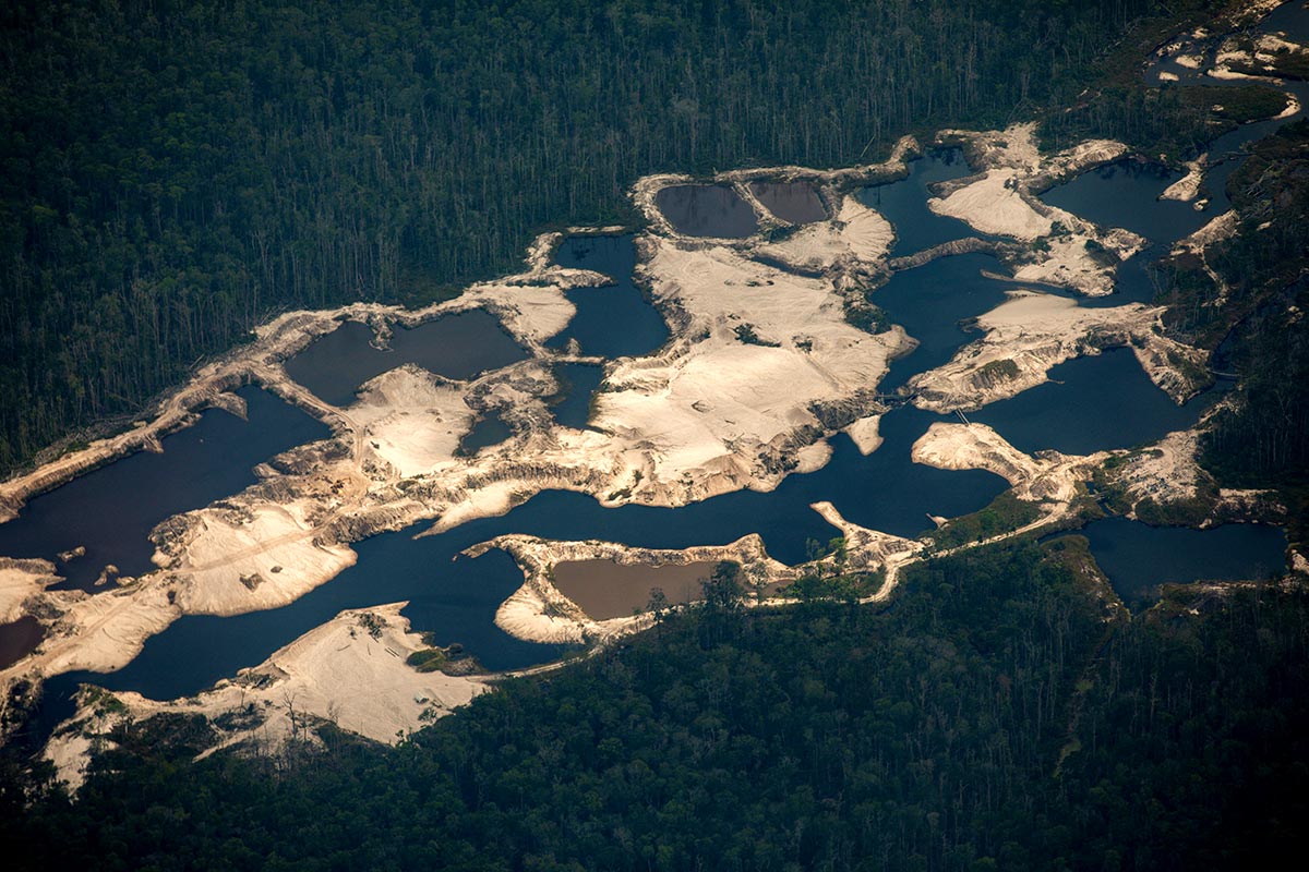 Notre tour du monde des pays envahisseurs (auteurs d'annexions). Photo : vue aérienne de l’Essequibo, partie occidentale du Guyana.