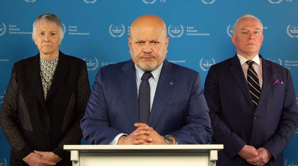 The International Criminal Court (ICC) team behind the arrest warrants for the leaders of Israel and Hamas. Photo: Karim Khan, Brenda Hollis and Andrew Cayley.
