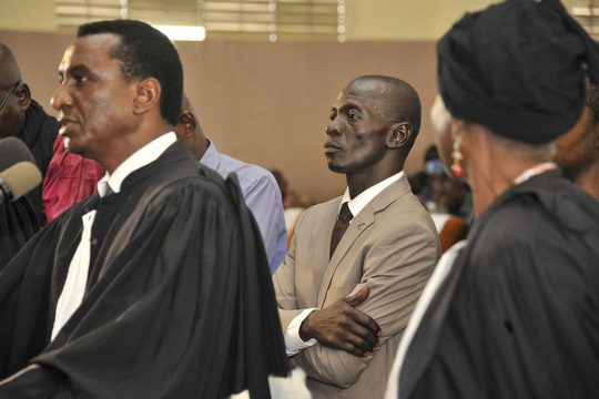 Procès du général Amadou Haya Sanogo (au centre)